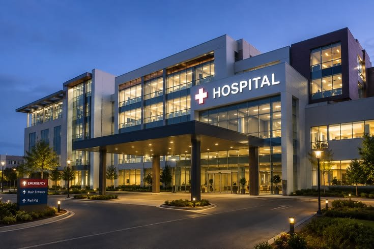 Modern hospital facility
